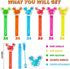 Mouse Party Favors 24Pcs Glitter Mouse Bubble Wands for Kids Cute Mouse Ear Bubble Wand for Cartoon Mouse Theme Birthday Party Supplies Classroom ...