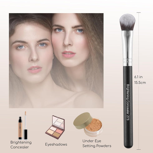 Concealer Brush Under Eye Kitten Paw Makeup Brush Soft Synthetic Bristles for Liqud Cream Powder Eye Concealer Eyeshadow Blending,Covers Blemishes...