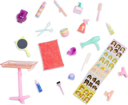 Glitter Girls – Hair Salon Set – Accessories for 14-inch Dolls – Blow Dryer, Mirror, & Hair Styling Tools – Pretend Hair Products – Toys for Kids ...