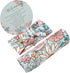 Galabloomer Newborn Receiving Blanket Headband Set Baby Flower Swaddle (blue glass)...