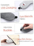 Cordless Heated Eye Massager with Cooling Eye Pad, Vibrating Heating Sleeping Mask for Men Women Kids -USB Charing Heated Eye Mask Electric for Dr...