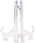 Cosmos Pack of 12 Clear Plastic Easels Plate Stands to Display Plates, Pictures or Other Items, 6 Inch Tall (Clear)...