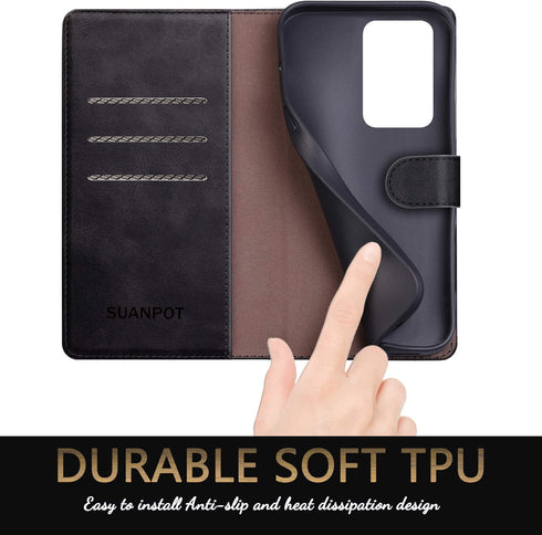 SUANPOT for Samsung Galaxy S20 Ultra 6.9"(NON S20/S20+)Leather Wallet case with RFID Credit Card Holder Flip Folio Book Magnetic Cover Pocket Shoc...