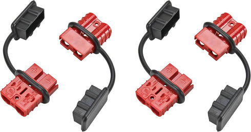 Extreme Max 5600.3102.2 Quick Connect Battery Plug for ATV/UTV Winches - 2-Pack,Red...