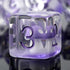 Mushroom Resin Dice Set D&D, DNDND 7PCS D&D Dice Set with Gift Velvet Bag for Dungeons and Dragons Role Playing Games and Tabletop Games?Purple Mu...