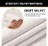 PrinceDeco Real Velvet Plush Ottoman Cover Soft Rectangle Folding Storage Covers Furniture Protector Removable Footstool Protect Footrest Covers E...