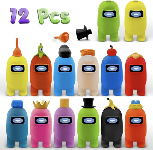 Action Figures, CHANTECA 12 Pcs Birthday Cake Topper Space Astronaut Game Figurines, Gifts and Decor for Party Supplies Favors Christmas Easter fo...