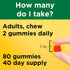 Nature Made Extra Strength Vitamin D3 5000 IU (125 mcg) per serving, Dietary Supplement for Bone, Teeth, Muscle and Immune Health Support, 80 Gumm...