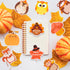 30 Pack Turkey Pumpkin Sticky Notes, Total 600 Sheets, Cute Thanksgiving Fall Animal Fox Bear Hedgehog Harvest Self Sticky Memo Pads for Office Sc...