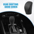 Gear Shift Head Knob Cover Transmission Lever Trim for Infiniti Q50 2018 2019 2020 2021 2022 2023 2024 Faux Leather Black Gray Stitches...