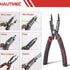 HAUTMEC Forged Wire Stripper Pliers 8", Compact Design, Multifuncion Electrical Tool: Pliers,Stripper, Cable Cutter, Crimper HT0319-PL...