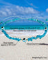 Blue Apatite Evil Eye Anklet Bracelets for Women Tumbled Chip Beach Foot Anklet Amulet Protection Reiki Crystals...