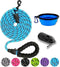 Dog Leash 10FT Thick Durable Nylon Dog Rope - Comfortable Padded Handle Reflective Rope Dog Leash for Medium Large Dogs with Collapsible Pet Bowl ...