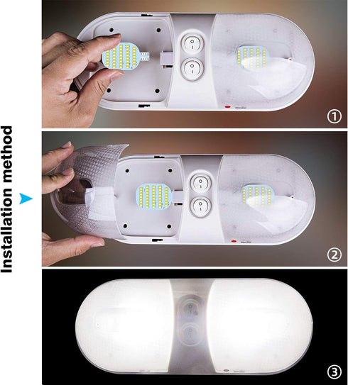 Super Bright T10 921 922 912 LED Bulbs for 12V RV Ceiling Dome Light RV Indoor Lights Camper Trailer Motorhome Marine Boat Dome Interior Light (Pa...