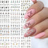 12 Sheets Bunny Nail Art Stickers Easter Water Transfer Nail Decals Cute Rabbit Cartoon Nail Design Abstract Line Rabbit Nail Sticker Easter Nail ...