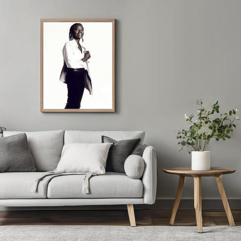 Posterizer 1 pcs-minimalist-90s models inspired photography art 2-Photography Art-Retro Art-Decorations for Bedroom, Office, Living Room - unframe...