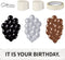 50 PCS It Is Your Birthday Banner Set, The Office Merchandise Vinyl Banner with Metal Hanging Grommets, Balloons, Paper Streamer and Tape for Birt...