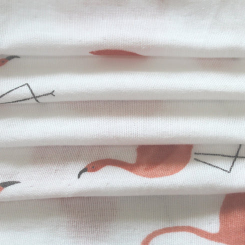Baby Changing Pad Cover Set Muslin, Portable Contoured Diaper Change Pad Sheet for Boys and Girls by Vlokup, Flamingo...