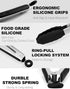 Anaeat Non-Stick Silicone Locking Tong - Stainless Steel 7" Mini Kitchen Food Tongs with Non-Slip Silicone Tips and Grip for Cooking, Baking and B...