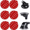 Dashboard Pad Mounting Disk Sticky Adhesive Replacement Kit, PKYAA 6pcs 2.1"(53mm) Circle Heat Resistant Double-Sided Stickers for Suction Cup Car...