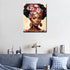 Black Woman African Wear Traditional Headscarf Paint by Numbers Kits 16x20 inch Canvas DIY Oil Painting for Kids, Students, Adults Beginner with B...