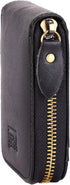 Vintage Full Top Grain Leather Wallet RFID Blocking Multi Card Case with Zipper Pocket Card Holder for Men Women Gift Box...