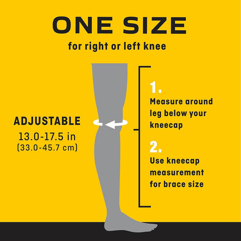 FUTURO Performance Compression Knee Support, Ideal for Everyday Activities, One Size - Black...