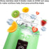 Portable Blender Smoothies Personal Blender Mini Shakes Juicer Cup USB Rechargeable 14oz. (Green)...