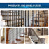 Iron Baluster Shoes Stair Balusters Stair Flat Shoe with Screw for 1/2" Square Balusters,Copper Baluster Wrought Iron Spindles Shoes Metal Spindle...
