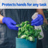 Medline FitGuard Touch Nitrile Exam Gloves, Disposable, Powder-Free, Cobalt Blue, X-Large, Box of 100...