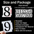 6 Inch Curb Stencil Kit 0-9 Address Number Stencil, 20Pcs Reusable 14 Mil Mylar Plastic Numbers Stencils for Painting on Road, Wall, Wood, Mailbox...