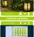 Kruta Ni-MH AA Rechargeable Batteries, Double A 1600mAh High Capacity 1.2V Pre-Charged for Garden Landscaping Outdoor Solar Lights, String Lights,...
