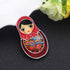 Russian Doll Brooch Lapel Scarf Pin for Women Girls, Enamel Ethnic Matryoshka Gift, Bag Badges Clothing Decoration Jewelry...