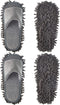 2 Pairs Microfiber Cleaning Mop Slippers for Floor Cleaning House Mop Shoes Men and Women Washable Unisex Dusting Slippers Dirt Cleaning Tool Supp...