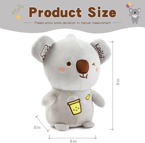 Koala Stuffed Animal, Stuffed Koala Plush Toy, Koala Gifts for Girls, Small Koala Bear Stuffed Animals, 9 Inch Cute Plushie Koala Toy, Grey Stuffe...