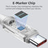 100W USB C to USB C Cable 2Pack 6.6FT Silicone USB C Cable 5A USB Type C Fast Charging Cable with LED Display for Samsung Galaxy A54 A44 A34 A24 A...