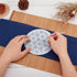 WEBEEDY DIY Sashiko Placemat Kit with Traditional Japanese Sashiko Template Embroidery Fabric Patterns Table Mats Needlework Art Craft Kit with In...