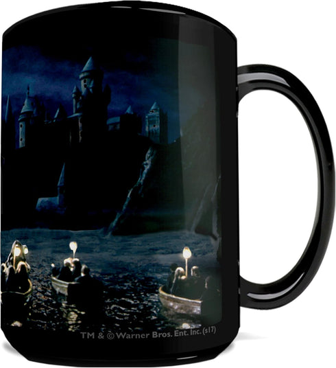 Morphing Mugs Harry Potter – Hogwarts School for Witchcraft and Wizardry – Crest – 16 oz Large Ceramic Heat Sensitive Clue Mug – Full image reveal...