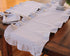 Xia Home Fashions Ruffle Trim Solid Table Runner, 16 by 72-Inch, Taupe...