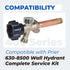 630-8500 Wall Hydrant Complete Service Kit Compatible with Prier Outdoor Faucet Repair Kit 500 400 Series Vacuum Breaker and Handle Replacement Pa...