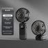 Portable Handheld Fan,Rechargeable Personal Fan,Foldable Neck Fan with Digital Display,Lanyard,Adjustable,5 Speeds,Rechargeable Battery Operated,Q...