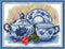 Cross Stitch Kits, Awesocrafts The Celadon Teapot Easy Patterns Cross Stitching Embroidery Kit Supplies Christmas, Stamped or Counted (Teapot, Sta...