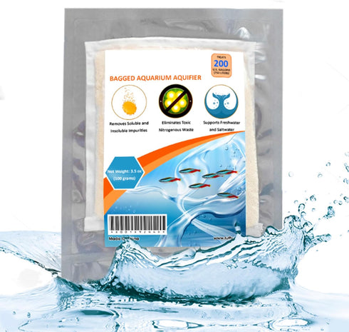 SunGrow Aquarium Resin Filter Media – Remove Ammonia, Nitrite & Nitrate Clear Brown Water from Indian Almond Leaves & Driftwood, for Freshwater & ...