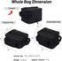 MIER Expandable Lunch Bag Insulated Lunch Box for Men to Work Travel Portable Lunchbox Bags with Shoulder Strap and Water Bottle Holder, Black...