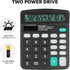 Desk Calculator, Envysun Compact 12-Digit Solar Battery Office Electronic Calculator with LCD Display, Dual Power Desktop Scientific Calculators (...
