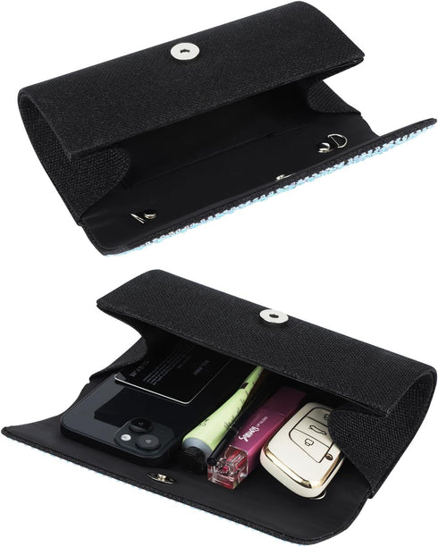 Rhinestone Clutch Purse for Women Sparkling Party Evening Bag Formal Wedding Cocktail Handbag Prom Money Purse...