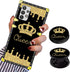 LSL Compatible with Samsung Galaxy A52 5G Phone Case, Queen Golden Crown Luxury TPU Plating Corner Shockproof Protection Cover for Women Girls, fo...