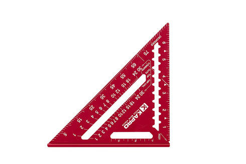 Kapro - 446 High Definition Anodized Rafter Square - Resists Wear and Corrosion - Features Conversion Table and Protractor - Lightweight & Compact...