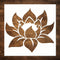 DLY LIFESTYLE Lotus Stencil for Painting on Wood, Canvas, Paper, Fabric, Walls and Furniture - Lotus Flower Stencil - 6x6 Inches - Reusable DIY Ar...