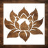 DLY LIFESTYLE Lotus Stencil for Painting on Wood, Canvas, Paper, Fabric, Walls and Furniture - Lotus Flower Stencil - 6x6 Inches - Reusable DIY Ar...